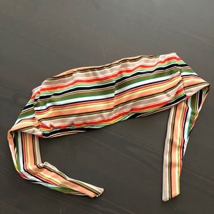 Striped Bandeau Bikini Top